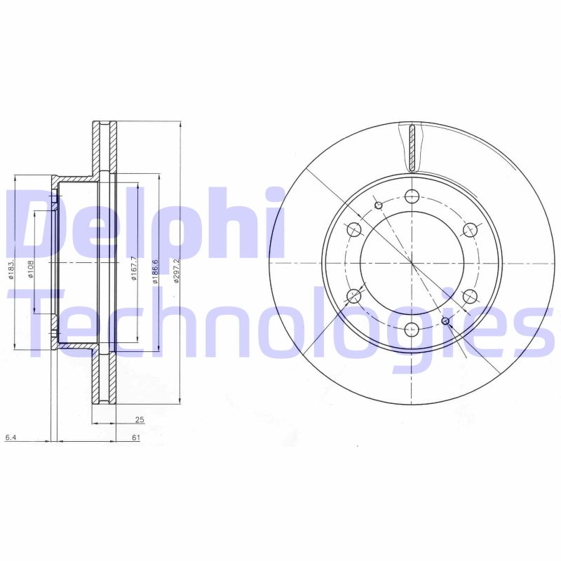 Disc frana BG4211C DELPHI