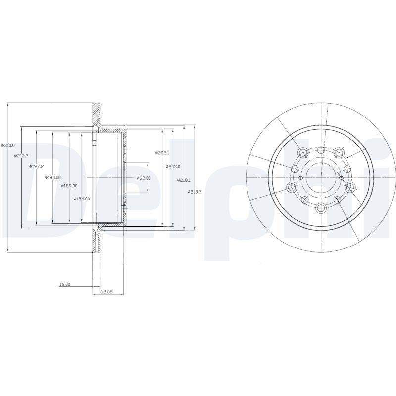 Disc frana BG4216 DELPHI