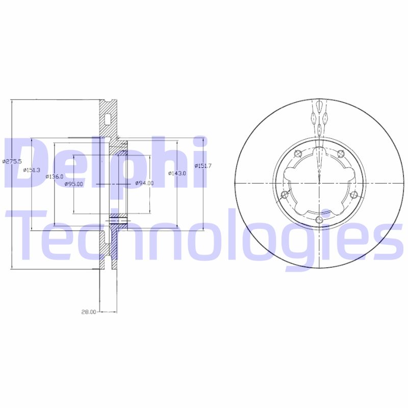 Disc frana BG4217 DELPHI