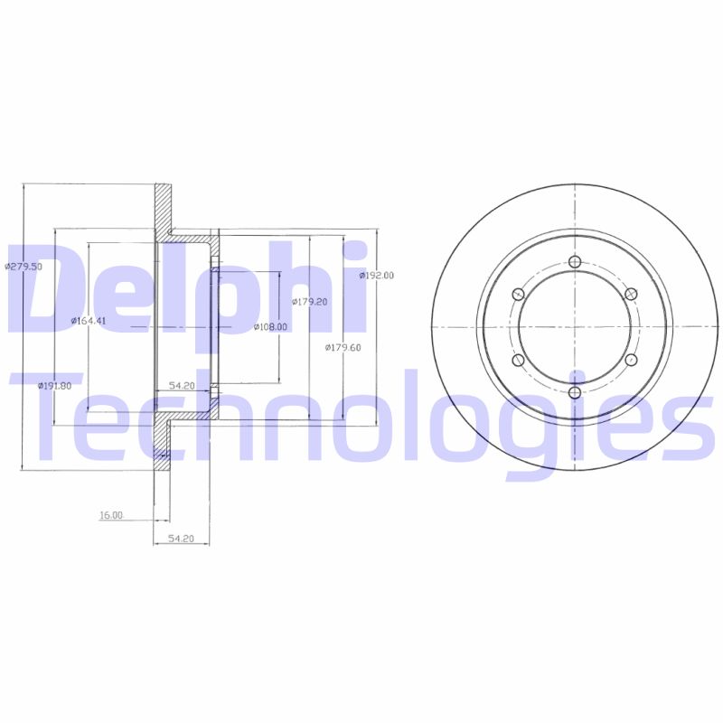 Disc frana BG4218 DELPHI