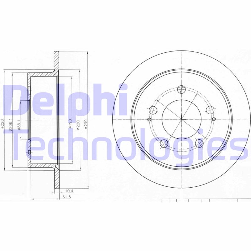 Disc frana BG4220 DELPHI