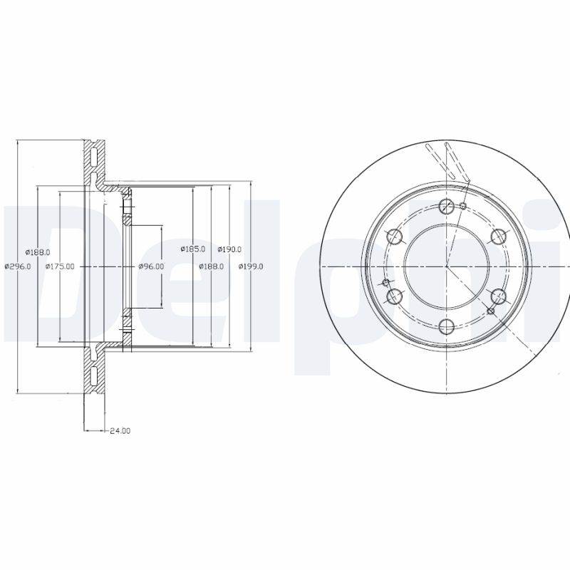 Disc frana BG4221 DELPHI