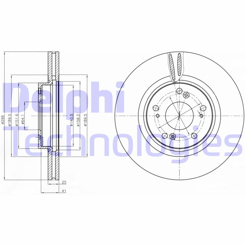 Disc frana BG4224 DELPHI