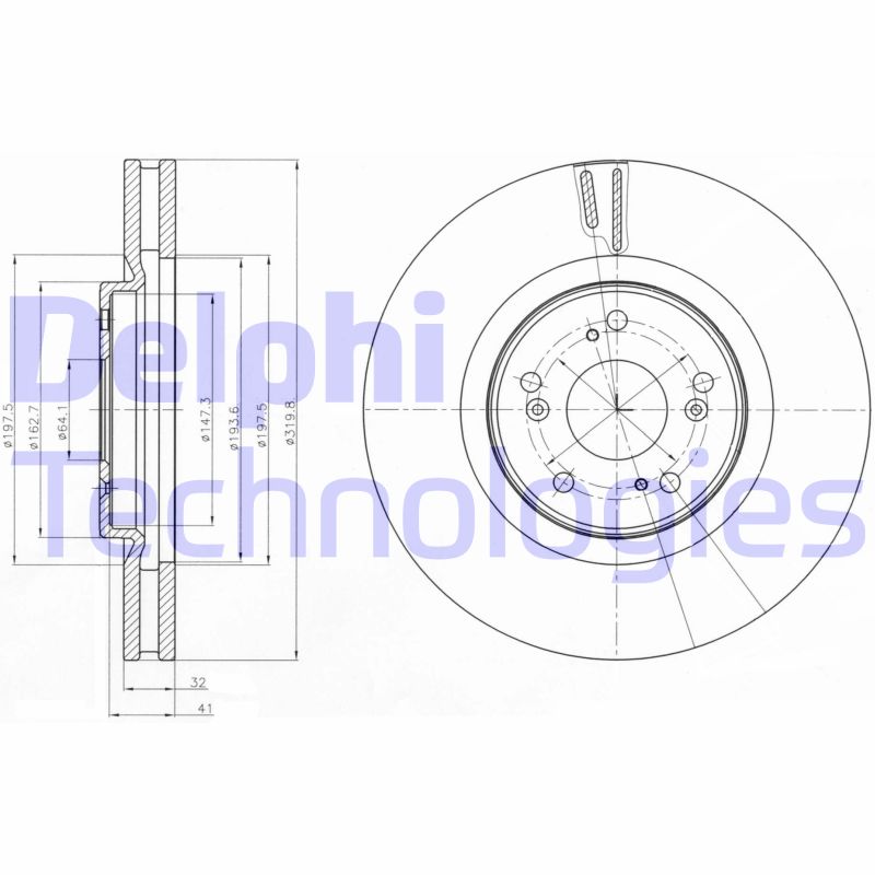 Disc frana BG4225 DELPHI