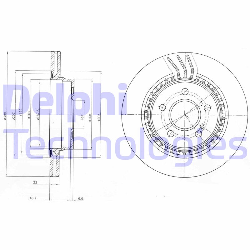 Disc frana BG4226C DELPHI