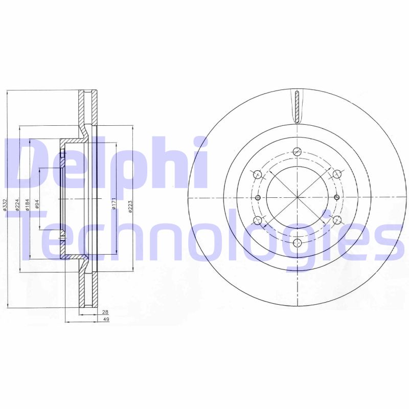 Disc frana BG4228 DELPHI