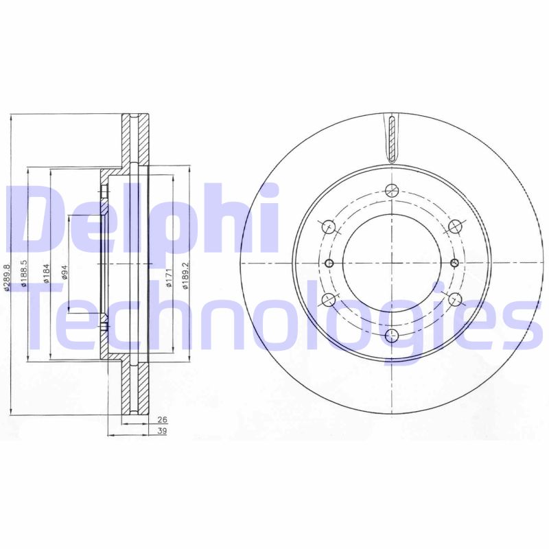 Disc frana BG4229 DELPHI