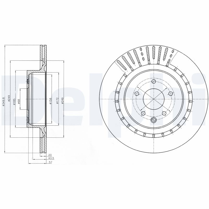 Disc frana BG4230 DELPHI