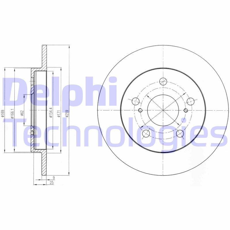 Disc frana BG4233 DELPHI