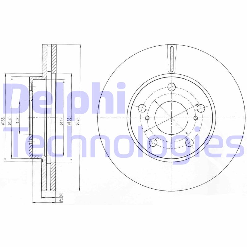 Disc frana BG4234C DELPHI