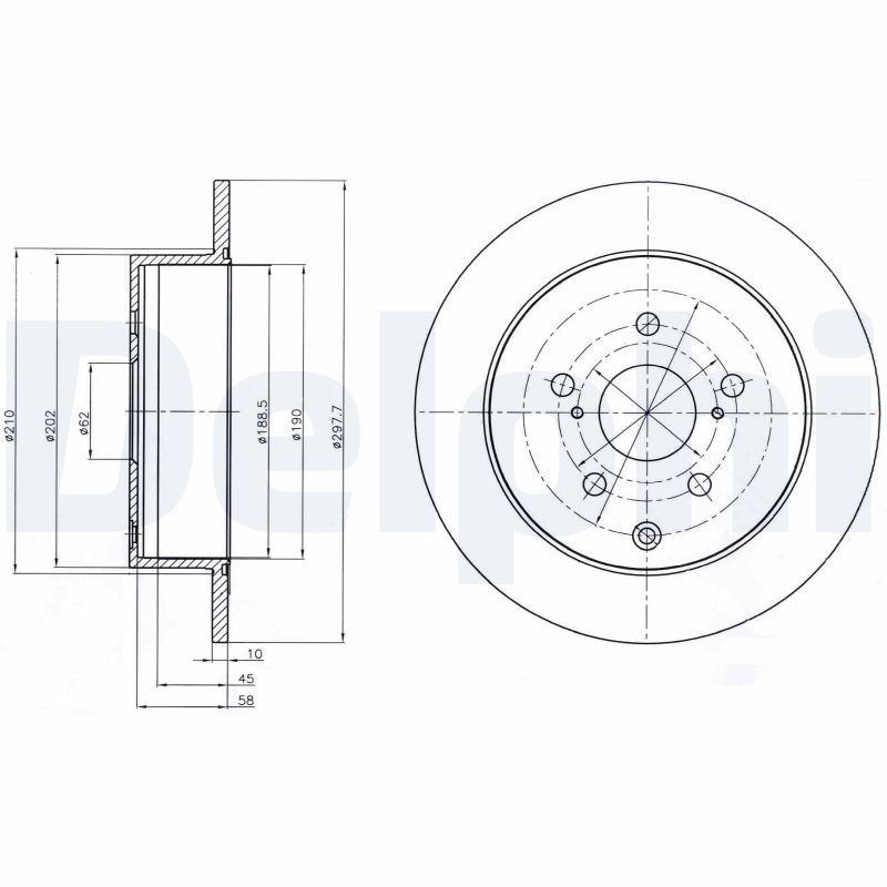 Disc frana BG4237 DELPHI
