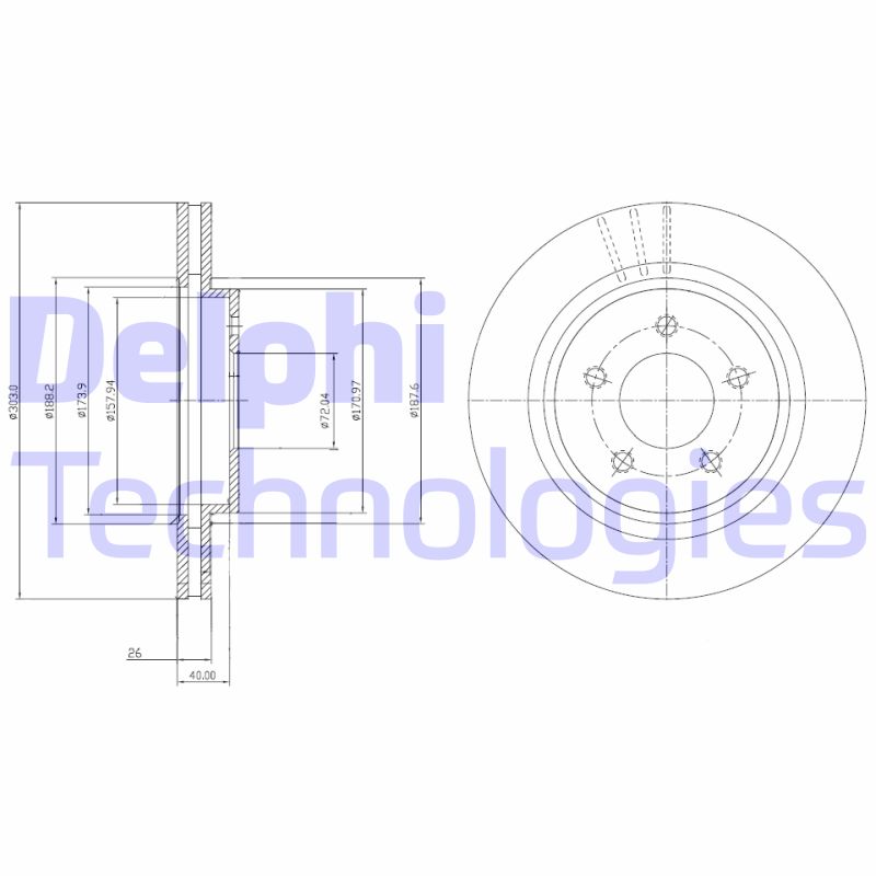 Disc frana BG4240C DELPHI