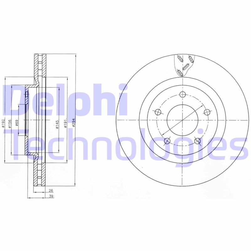 Disc frana BG4246 DELPHI