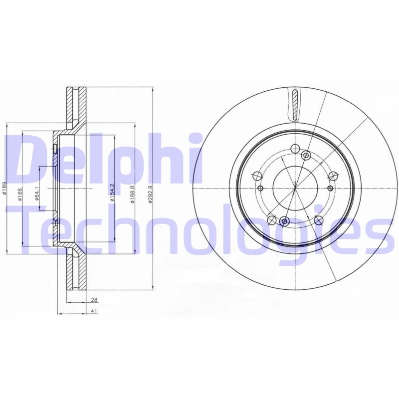 Disc frana BG4250C DELPHI