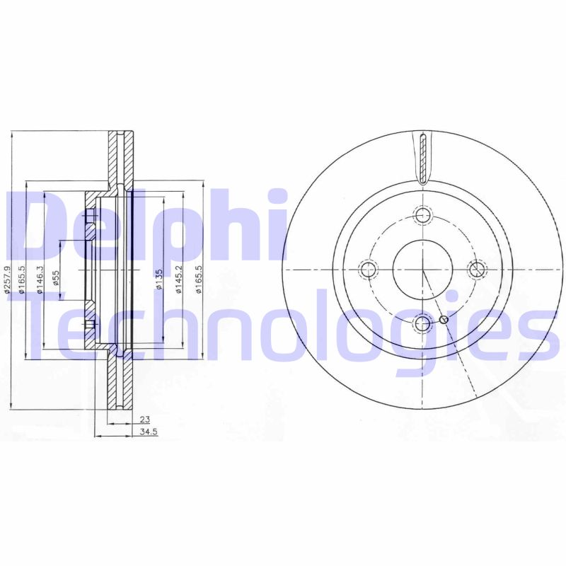 Disc frana BG4254C DELPHI