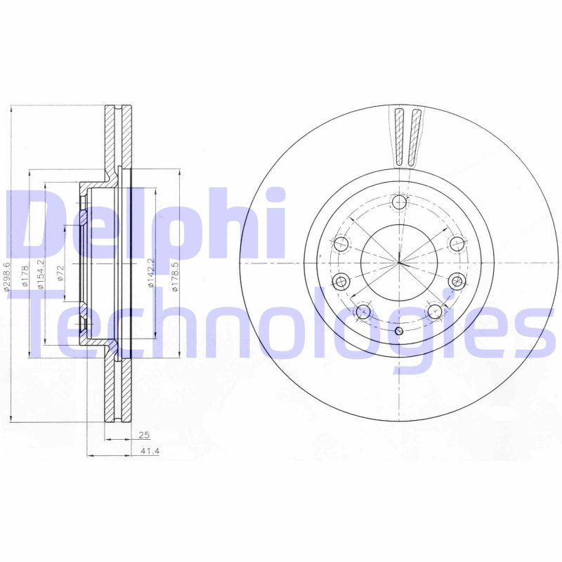 Disc frana BG4255C DELPHI