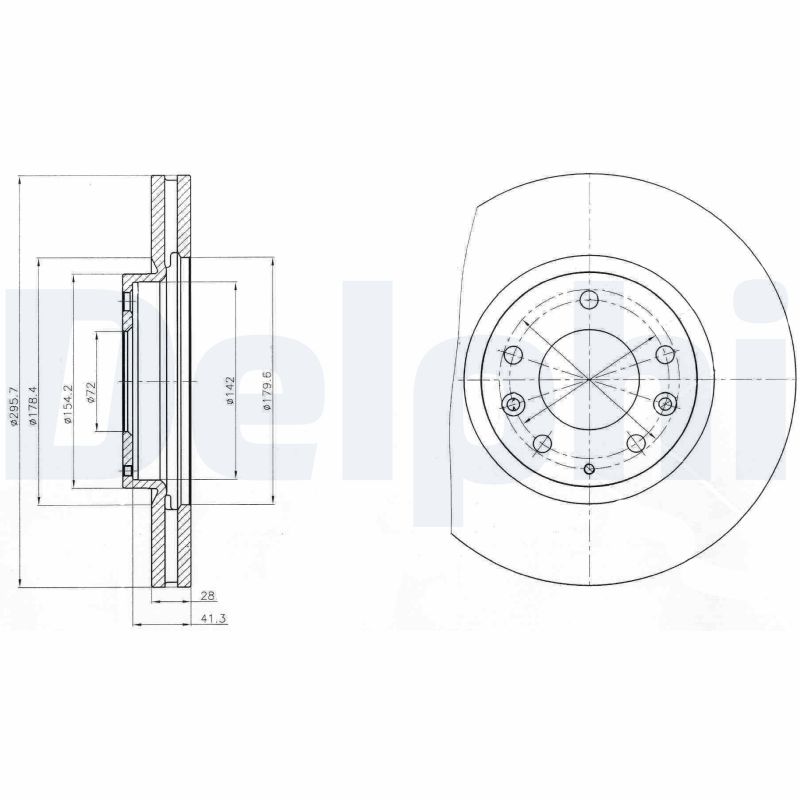 Disc frana BG4256 DELPHI