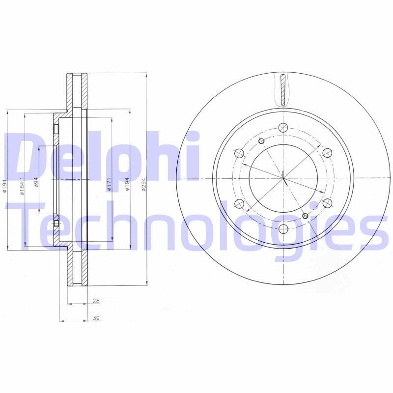 Disc frana BG4257 DELPHI