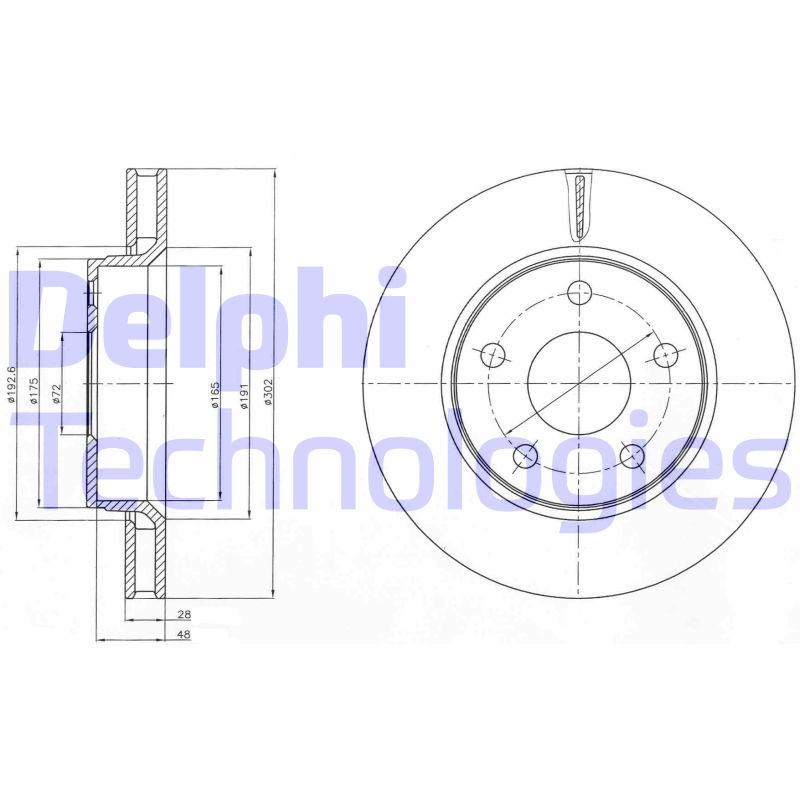 Disc frana BG4259 DELPHI