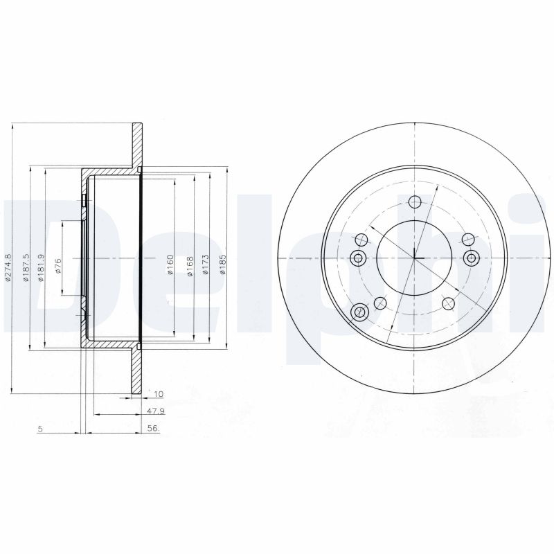 Disc frana BG4260 DELPHI