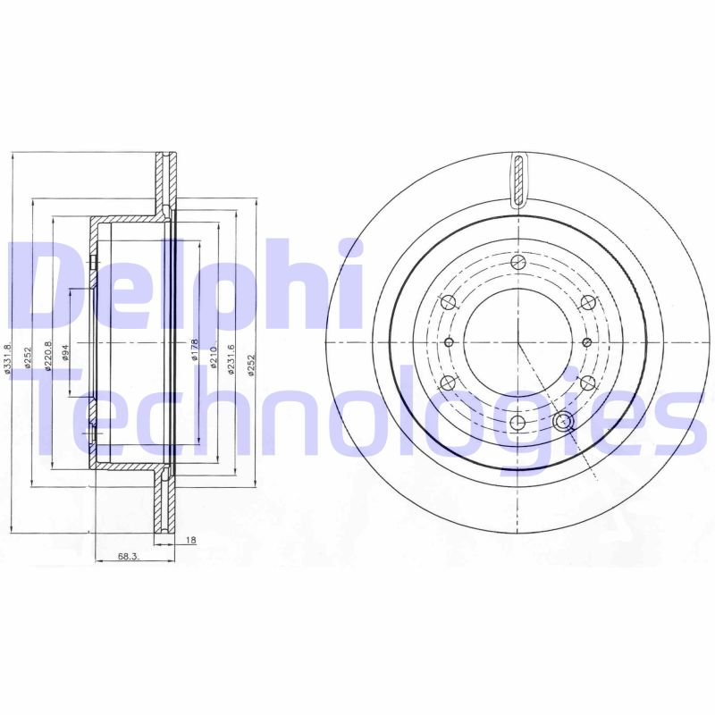 Disc frana BG4263 DELPHI