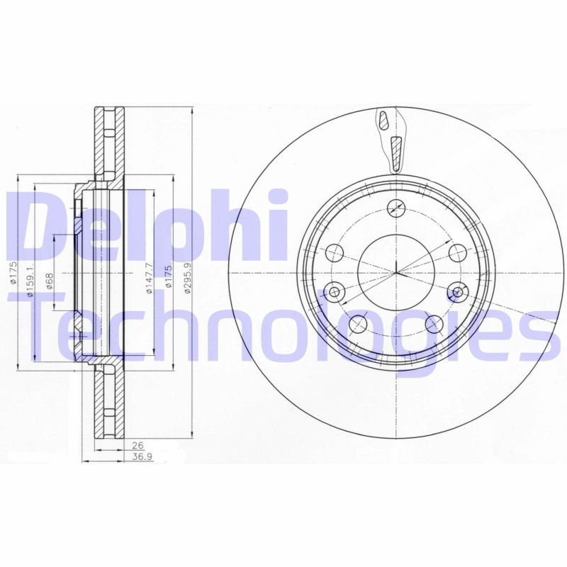 Disc frana BG4264 DELPHI