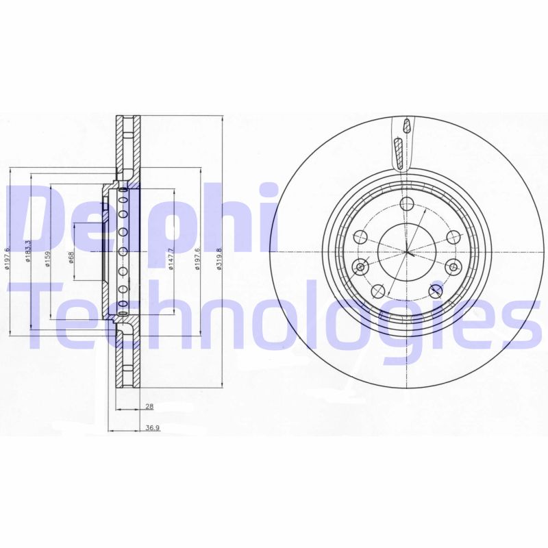 Disc frana BG4266 DELPHI