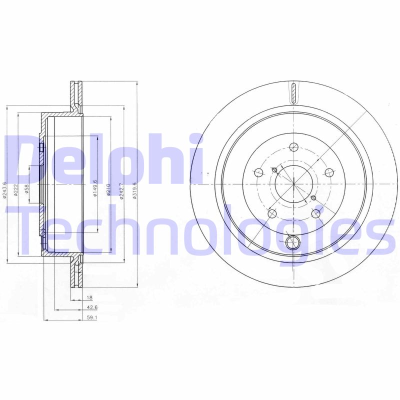 Disc frana BG4267 DELPHI