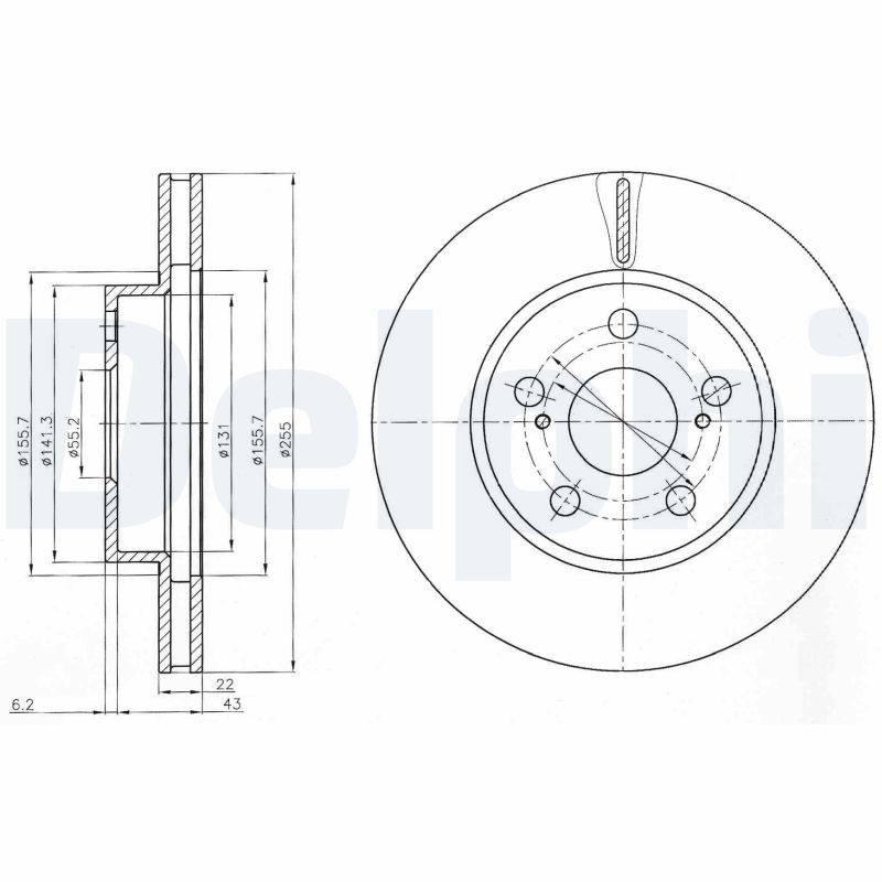 Disc frana BG4269 DELPHI
