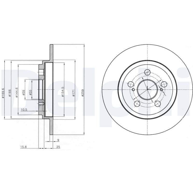 Disc frana BG4272 DELPHI