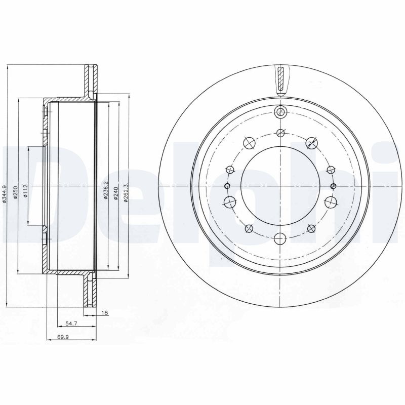 Disc frana BG4275 DELPHI
