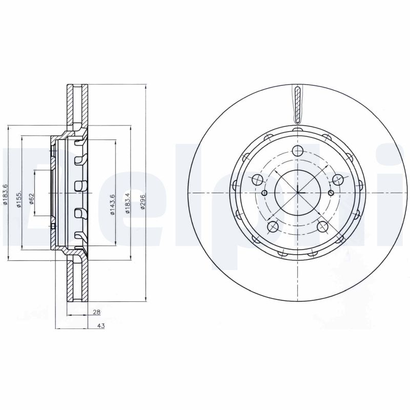 Disc frana BG4276 DELPHI
