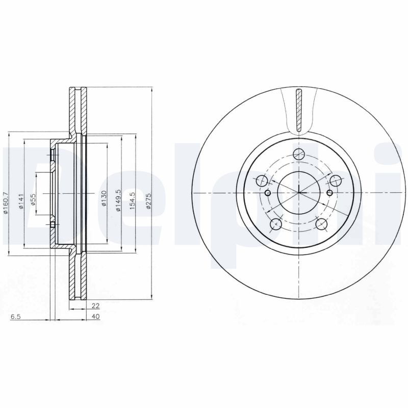 Disc frana BG4277 DELPHI