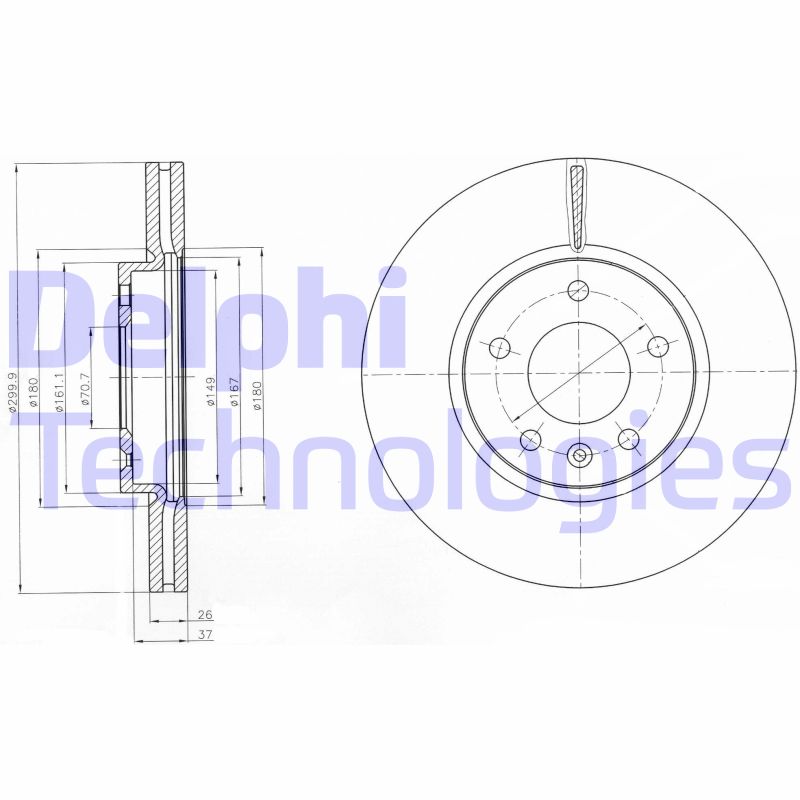 Disc frana BG4278C DELPHI