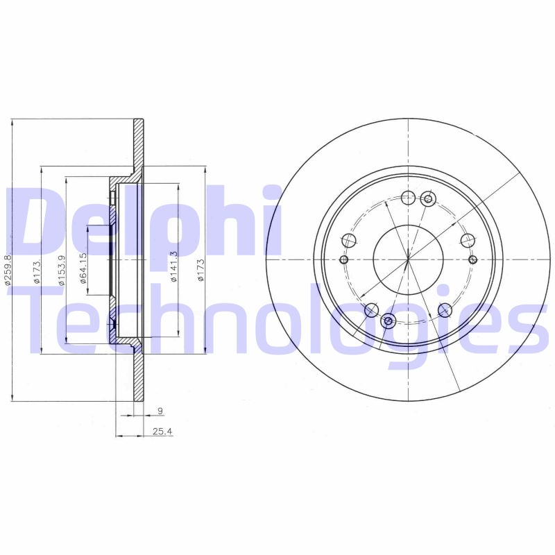 Disc frana BG4280 DELPHI