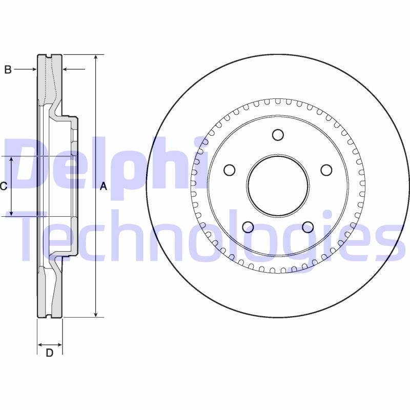 Disc frana BG4283 DELPHI