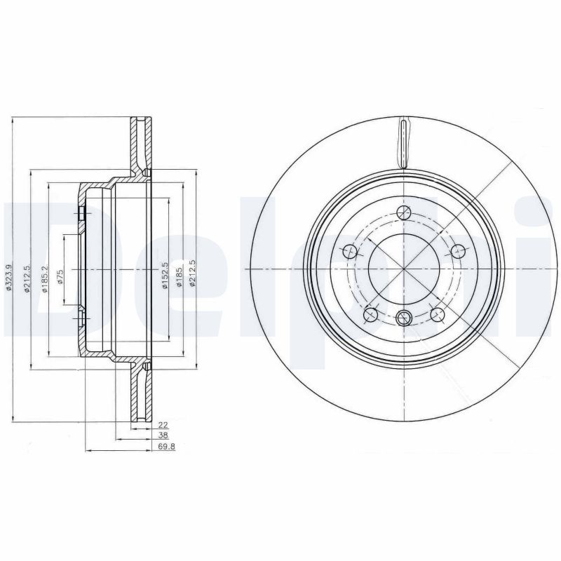 Disc frana BG4284 DELPHI