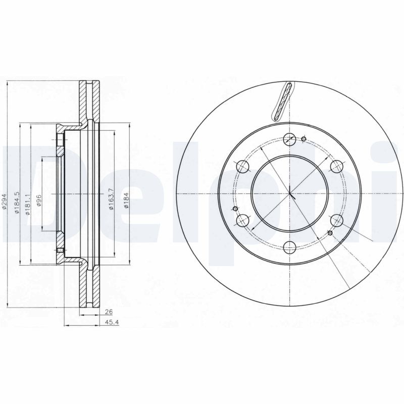 Disc frana BG4286 DELPHI