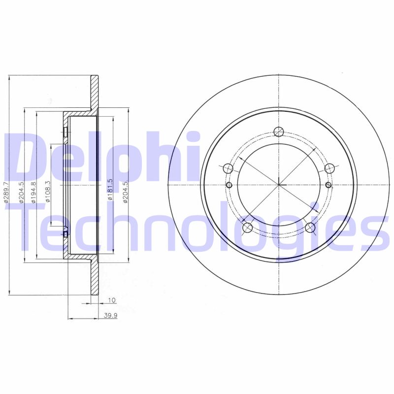 Disc frana BG4289 DELPHI