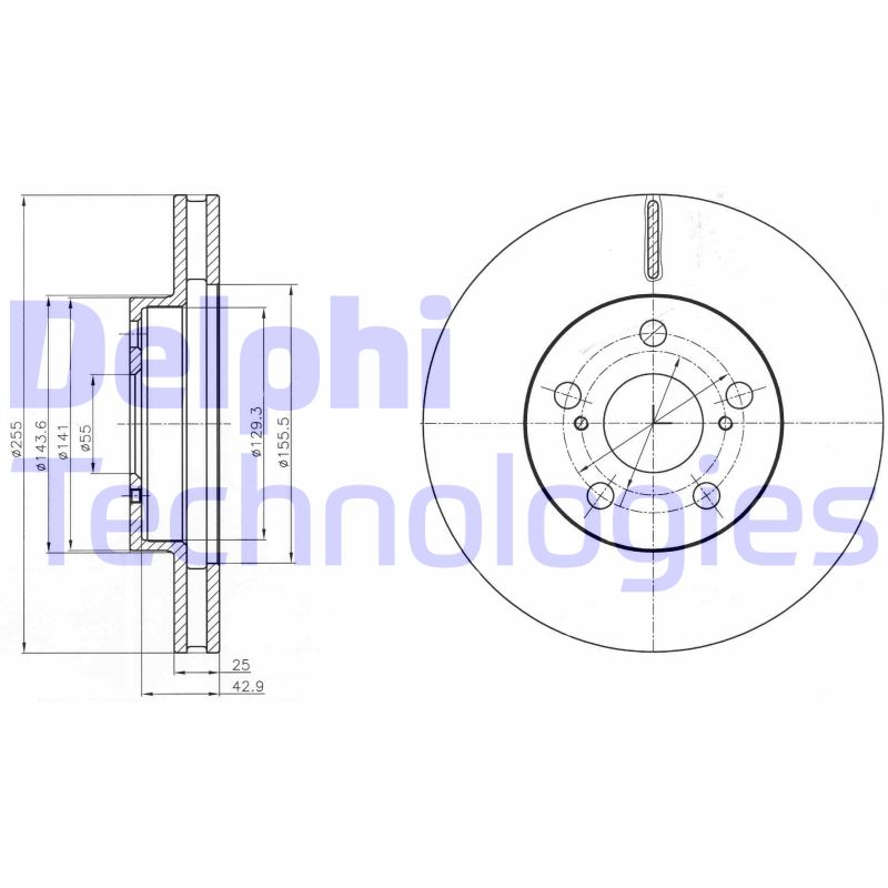 Disc frana BG4290 DELPHI