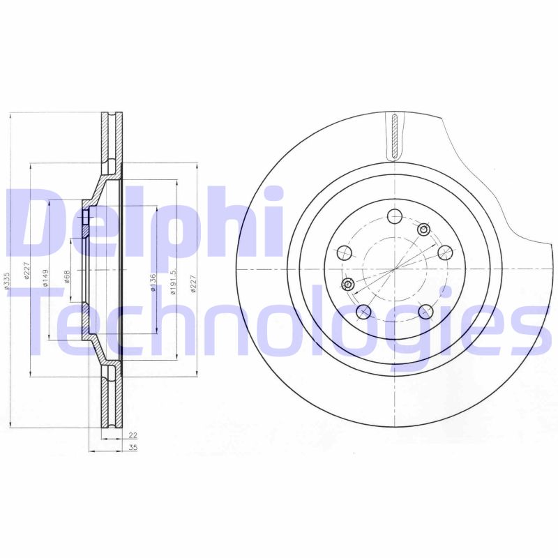 Disc frana BG4292C DELPHI