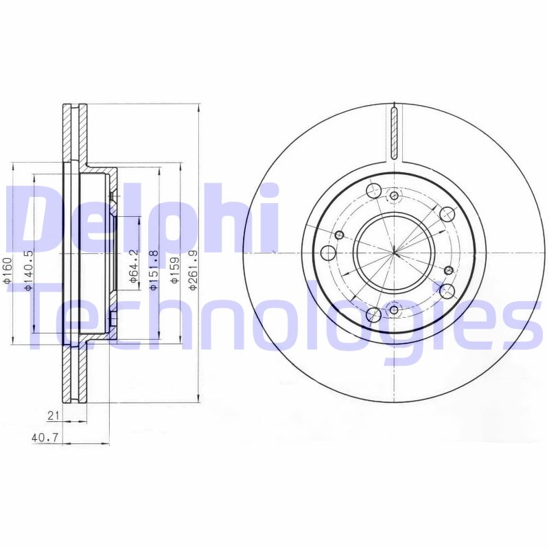 Disc frana BG4294 DELPHI