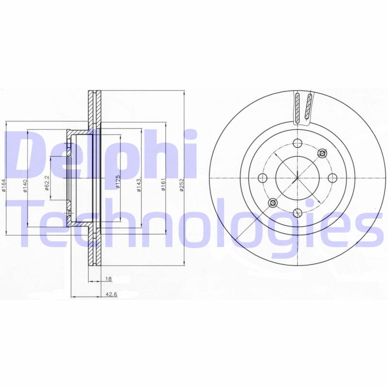 Disc frana BG4295 DELPHI