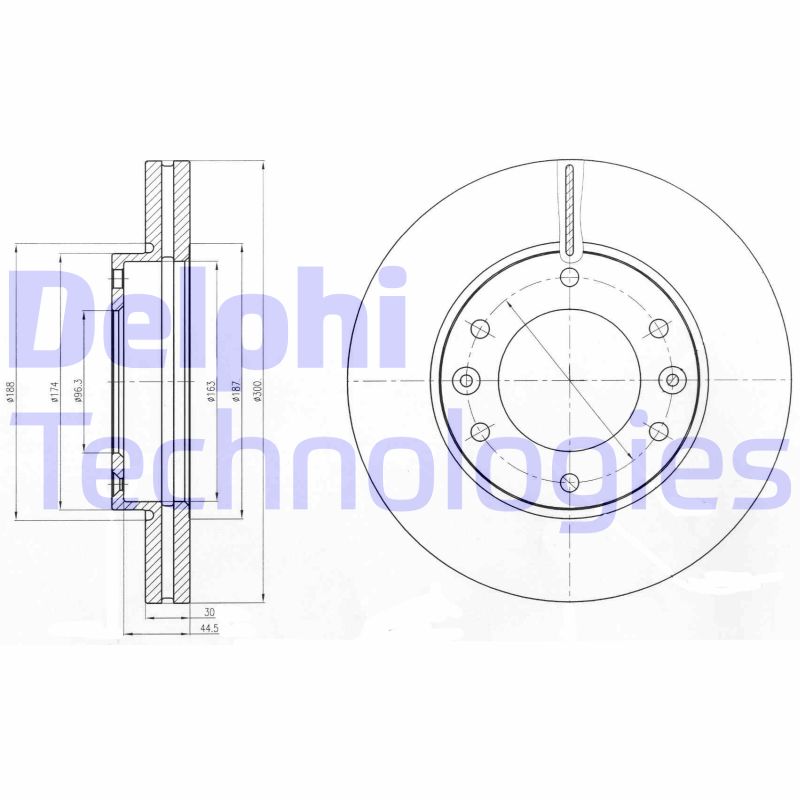 Disc frana BG4296 DELPHI