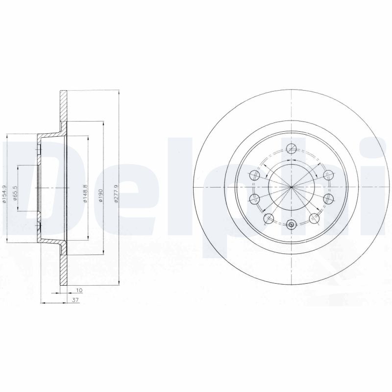 Disc frana BG4300 DELPHI