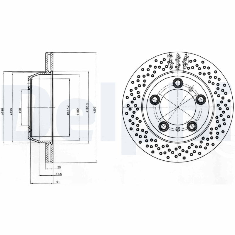 Disc frana BG4302 DELPHI