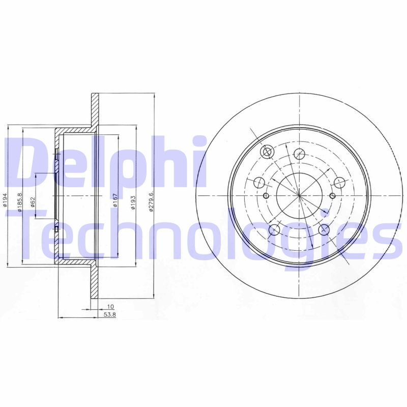 Disc frana BG4303 DELPHI