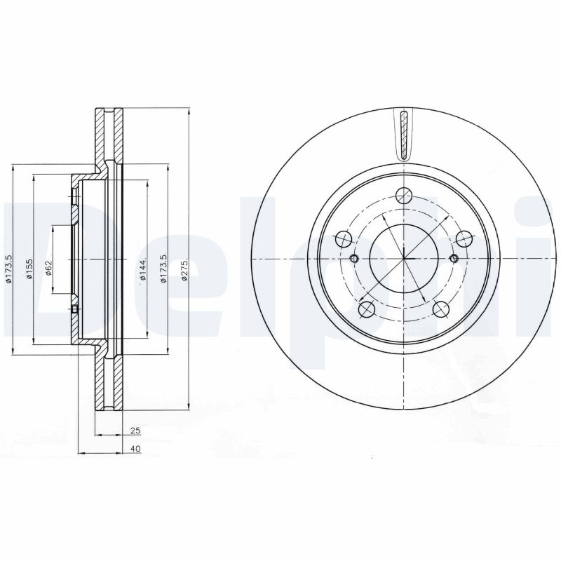 Disc frana BG4304 DELPHI