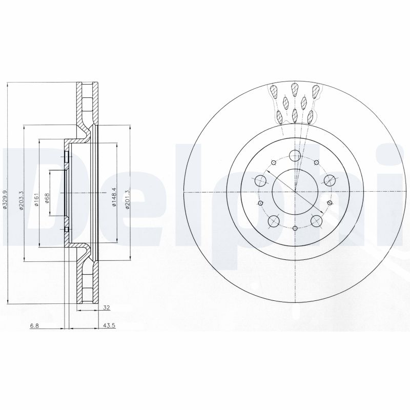 Disc frana BG4305 DELPHI