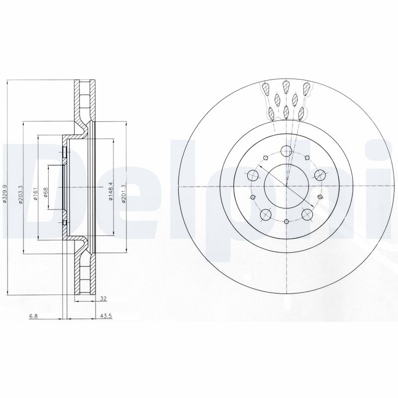 Disc frana BG4305C DELPHI
